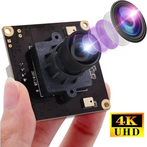 ELP 4Kx2K 30fps USB Camera Module IMX317 Color Sensor WDR HD Webcam With 100degree No distortion Lens