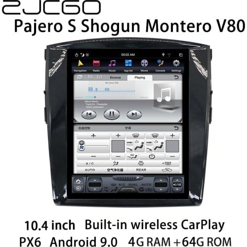 ZJCGO Car Multimedia Player Stereo GPS Radio Navigation NAVI Android Screen for Mitsubishi Pajero S Shogun Montero V80 2006~2020