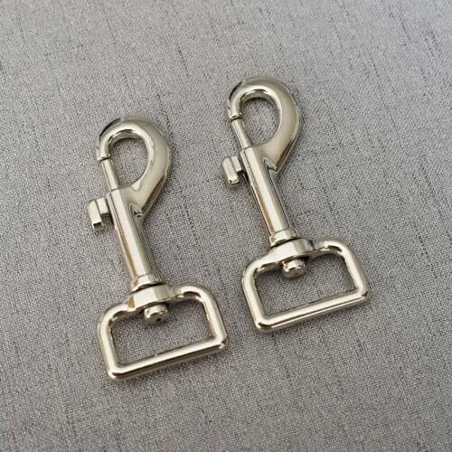 1 Piece 25mm Silver Metal Buckles Lobster Clasp leash Carabiner Snap Hook Key Chain Bag Part DIY Metal Buckle Hardware