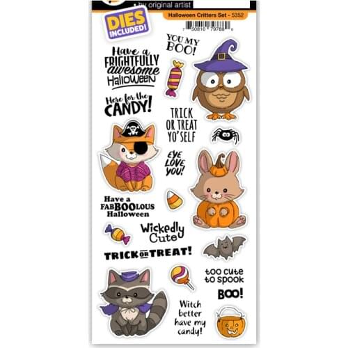 Halloween Decor Cutting Dies Stamps Set Scrapbooking Clear Stamps Stencil Decoration Embossing Template DIY Handmade Card Dies