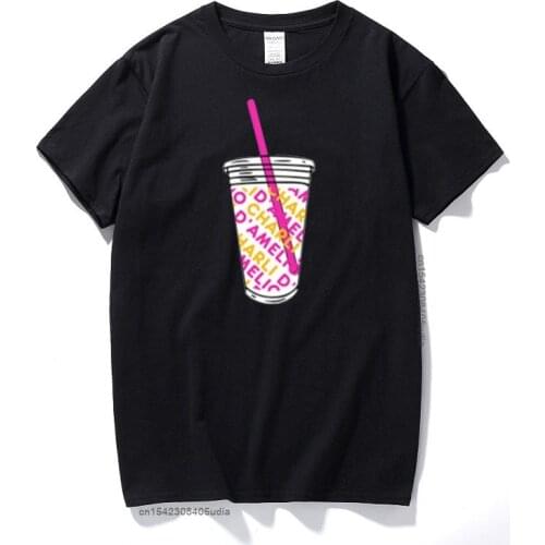 New Summer Men Women T-Shirt Ice Coffee Splatter T Shirt Charli Damelio Shirts Cotton Short Sleeve Tshirt Euro Size