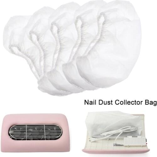 1PC White Nail Dust Collector Bag Non-woven Replacement Bags For Manicure Art Dust Suction Machine Vacuum Cleaner New