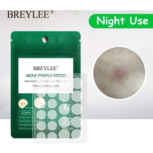 BREYLEE Acne Pimple Patch Acne Treatment Stickers Pimple Remover Tool Blemish Spot Skin Care Face Mask Acne Cream Night Use