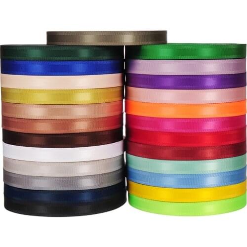 50 Yards Polyester Webbing 20mm Imitation Nylon Twill Tape For Backpack Strap Luggage Shoes Garment Accessories Sewing DIY Craft