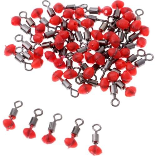 Fishing Swivels Snap Rolling Connector Line Clip Ring Lure Line Connector for Sea Fishing Freshwater Fishing