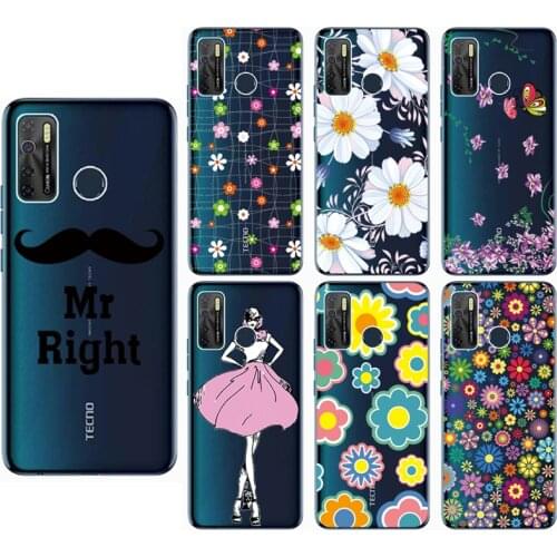 For TECNO Camon 15 covers Silicone Ultra Thin Clear Soft TPU Phone Case For TECNO Camon 15 Air Transparent Funda Coque