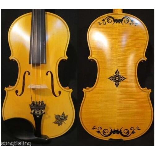 Strad style SONG maestro 4/4 violin,,inlaid shell violin,powerful sound #9742