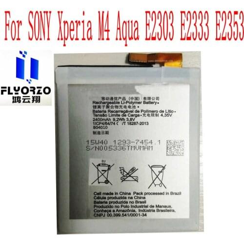 100% Brand new High Quality 2400mAh LIS1576ERPC Battery For SONY Xperia M4 Aqua E2303 E2333 E2353 Mobile Phone