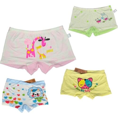 12 Pieces/Lot 2016 New Boys Girls Underwear Boxer Panties Baby Brand Kids Pants Wholesale Short Children Princesses Panties Mix