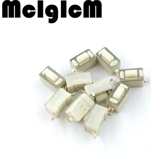 50pcs/lot 2 pins 3*6*4.3MM 3x6x4.3mm Tact Tactile Push Button Micro Switch SMD Momentary SMT Free shipping