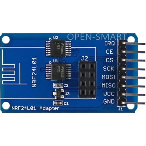 OPEN-SMART 2.4GHz Wireless Transceiver NRF24L01 Adapter Module 3.3V / 5V Compatible for Arduino