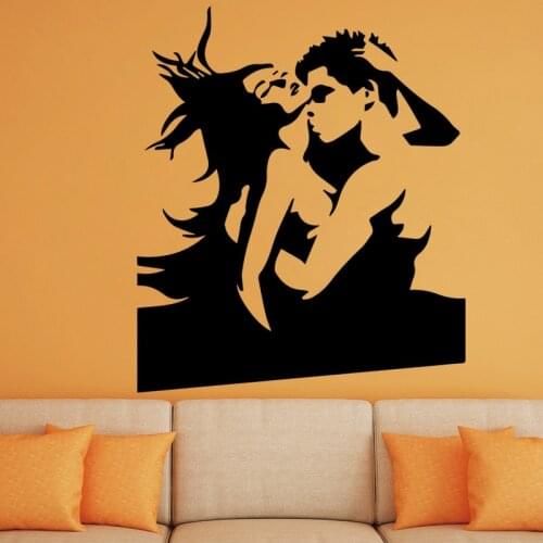 Exquisite Lovers Wall Sticker Pvc Wall Stickers Wall Art Wall Paper For Living Room Bedroom Home Party Decor Wallpaper