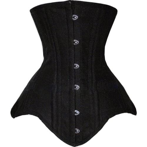 Women Underbust Waist Trainer Double Slimming Waist Control Corset Steel Boned Corset Waist Trainer Corset