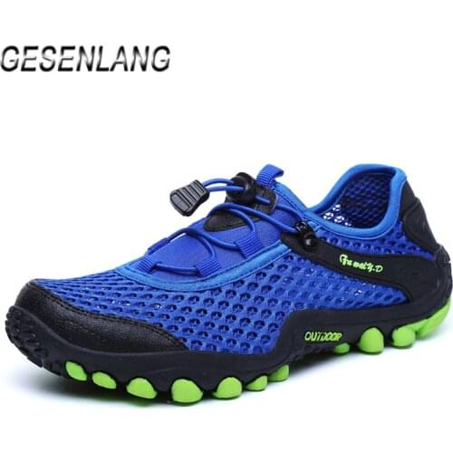 Summer Mens Water Shoes Beach Outdoor Fishing Wading Quick Drying Breathable Comfortable Anti-Slip Multi-Function Aqua Sneakers