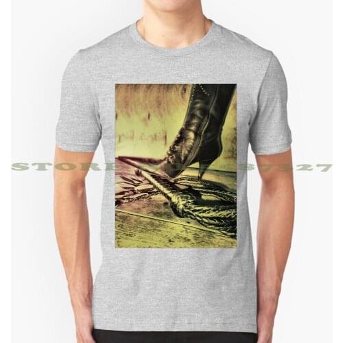 Lady Punisher Graphic Custom Funny Hot Sale Tshirt Lady Punisher Punishment Black Leather Studs Boot Heel Rose Petal Whip Kinky