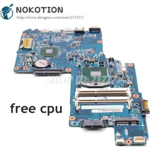 NOKOTION H000052740 H000052730 For TOSHIBA Satellite L850 C850 Laptop Motherboard 15.6 inch HM70 DDR3 free cpu