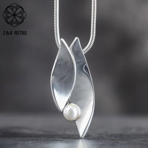 Trendy Long Chain Necklace Silver Color Leaf Pendants Jewelry For Women Plant Accessories Suspension Decoration Accessories 2021