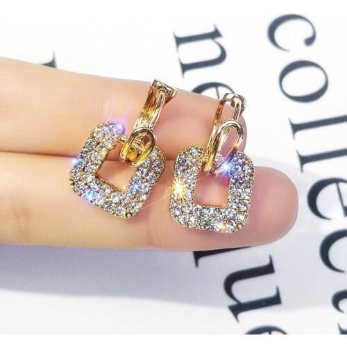Fashion New Simple Earrings Personality Wild Hollow Trend Earrings Earrings Friends Wedding Gifts