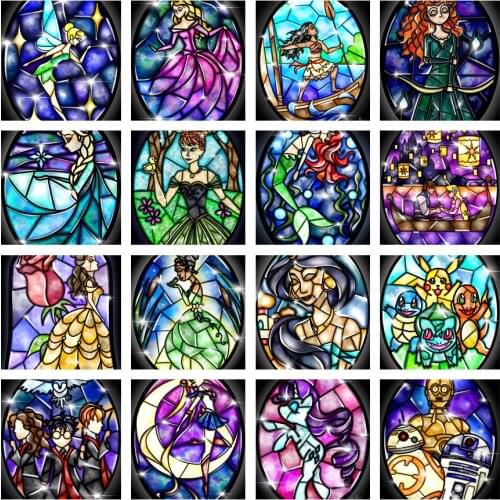 Collection of Classic Characters 5D Diamond Painting Disney Cross Stitch Kits Mosaic Diy Diamond Embroidery Art Home Decor