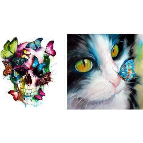 Frameless Canvas DIY Oil Painting Paint By Number Kit Wall Hanging For Kid