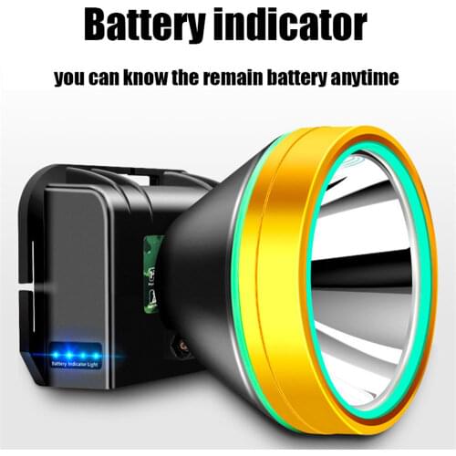 Outdoor Portable Lighting Fishing Headlight IPX6 5200mAh Smart Sensor Light Lanterna USB Output Charge for Phone Linterna Cabeza