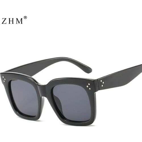 2020 new square sun glasses women brand designer big frame Gradient Vintage sun glasses for men oculos De Sol Feminino UV400