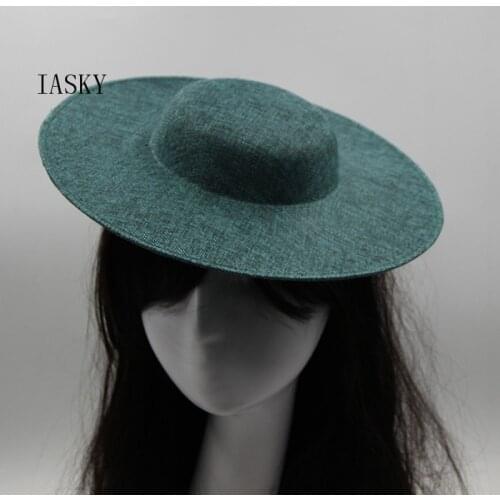 Wholesale 5PC Flat Fascinator Sinamay Hat Base 30CM DIY WOmen Ladies Cocktail Derby Hat Base DIY Wedding Hair Accessories