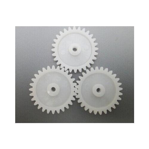 Wholesale spindle monolayer plastic gear modulus M1 tooth 28 torque 3.1mm aperture motor gear DIY model toy car accessories
