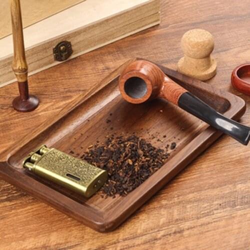 2021 NEW Wood Weed Rolling Tray Storage Metal Plate DIY Smoking Accessories Tobacco Trays Walnut Cigarette Decoration Wholesale