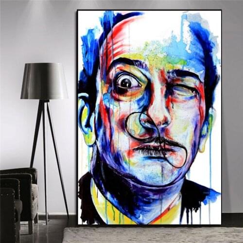 Salvadores Dalies Portrait Wall Art Poster Print Oil Painting Canvas Decoration Picture For Living Room Bedroom Home Decor
