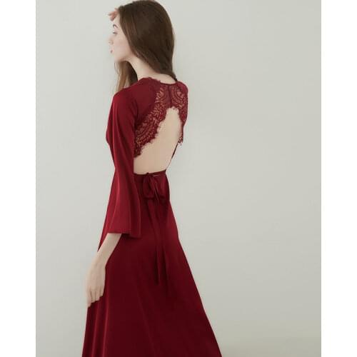 QWEEK Silk Fairy Dress Women Satin Fancy Nightgown Vintage Sleepwear Embroidery Lace Nightie Long One-piece Dress Gown Wedding