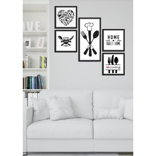 Collage Style 5 Piece Mdf Table Atf284