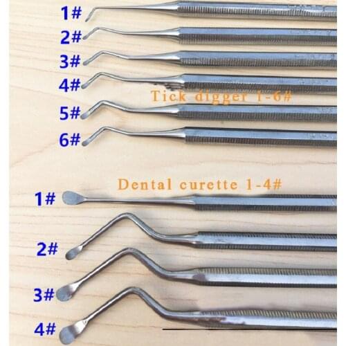 Dental materials, picking device, dental curette, cleaning spoon, spatula, special tool for removing tartar