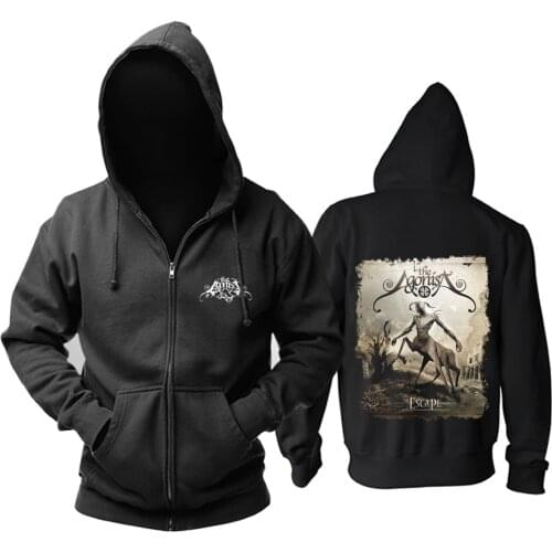 7 kinds The Agonist Rock zipper hoodies shell jacket brand punk sudadera chandal hombre Outerwear fleece Sweatshirt