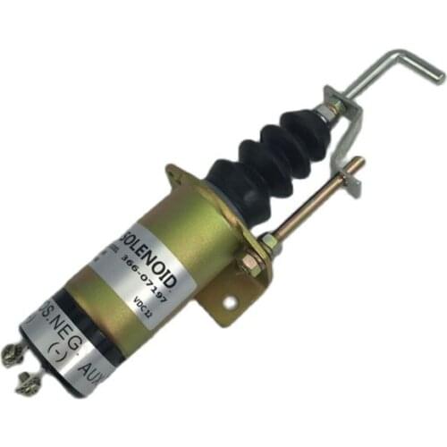 High Quality 12V Diesel Engine Fuel Shut Off Solenoid Valve 366-07197 366-07198 1502 SA-3405T Used For LPW2 LPW3 LPW4 LPWT4