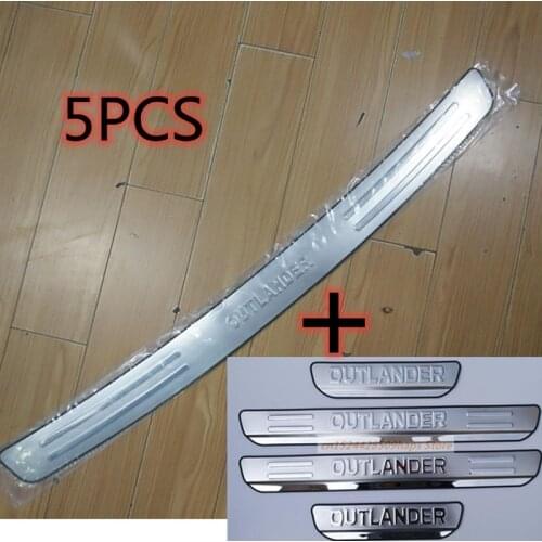 High quality stainless steel Rear bumper Protector Sill For Mitsubishi Outlander 2013 2014 2015 2016 2017 2018
