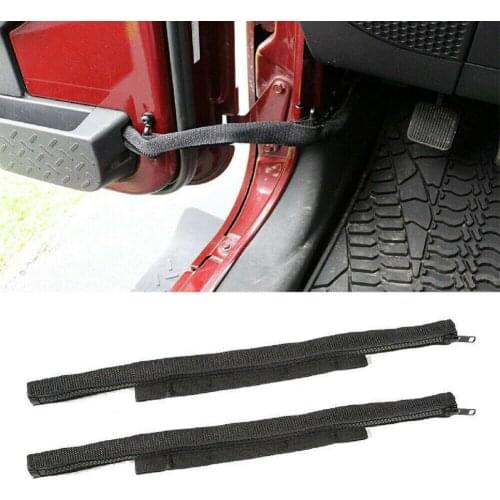 Limiting Strap Zippers Tough Car Parts Black Door Limiting Straps for Jeep Wrangler 2007-2017 nissan navara Protective Frames