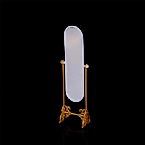 1 PC Kawaii Dressing mirror DIY toys doll furniture doll accessories for doll Girl birthday gift Doll house Miniature