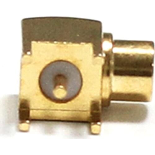 1pc MCX Female Jack RF Coax Convertor Connector PCB Mount With solder post Right Angle Goldplated NEW wholesale for wifi