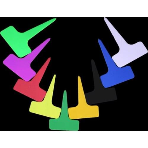 100pcs T-shaped Decorative Plant Labels Plastic T-type Nursery Pots Garden Decoration Seedling Mark Tags