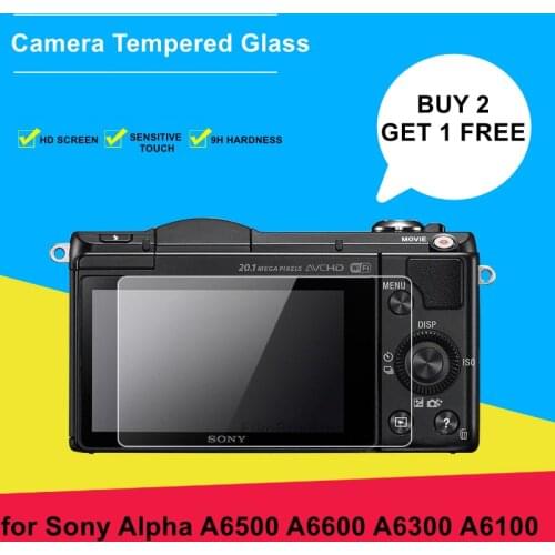 A6400 Camera Glass for Sony Alpha A6500 A6600 A6300 A6100 9H Hardness Tempered Glass Ultra Thin Screen Protective Film