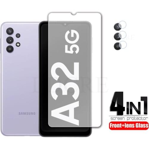 2Pcs For Samsung Galaxy A32 Glass Tempered Clear Glass for Galaxy A32 5G Screen Glass Lens film For Galaxy A72 A02S A12 A42 5G