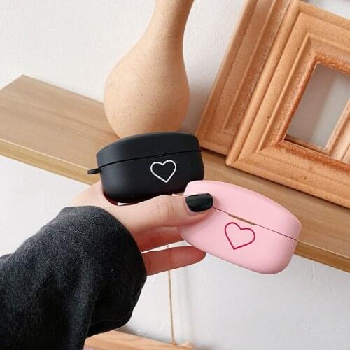 Earphone Case For SONY WF-1000XM4 Fashion Love Heart Print Matte Hard PC Protect Earphones Cover For SONY WF1000XM4 Headset Case