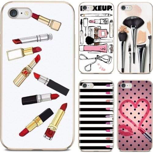 For Huawei Honor 6 6A 7 7X 7A 7C 8 8C 8X 9 9X 10 10i 20 Lite Play Pro Soft Cover Tools Lipstick Beauty Girl Makeup Set