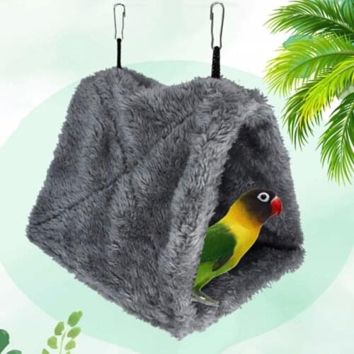 Pet Hamster Cage House Hanging Nest Parrot Parakeet Cockatiel Warm Bed Hammock T3LE
