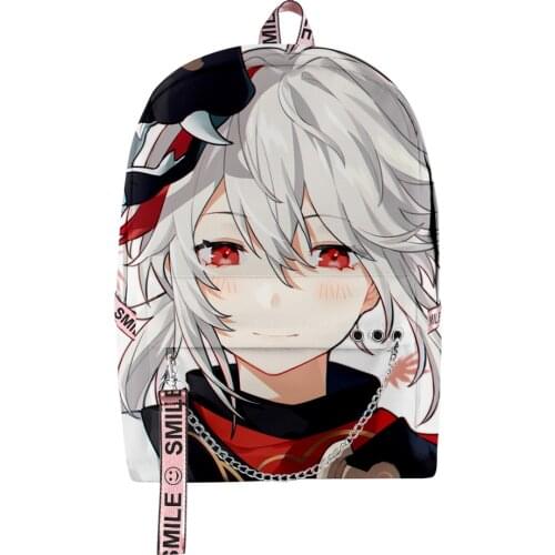 Genshin Impact Kaedehara Kazuha Men Women Backpack Fabric Oxford High Capacity Fashion Girls Child School bag Travel Backpack