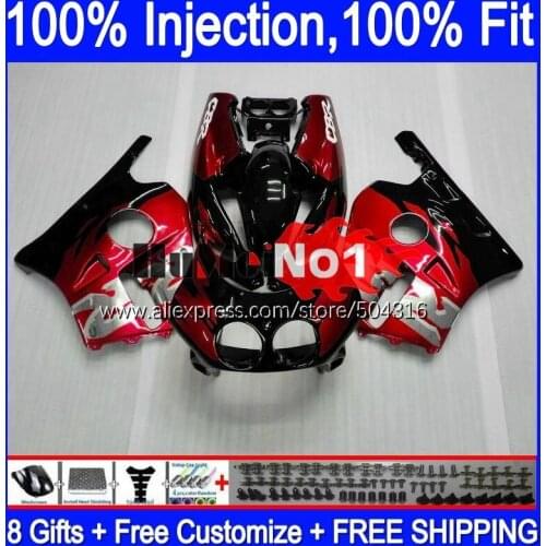 Injection OEM For HONDA CBR250RR CBR 250RR 1990 1991 1992 1993 1994 135MC.229 red glossy CBR250 RR MC22 95 96 97 98 99 Fairing