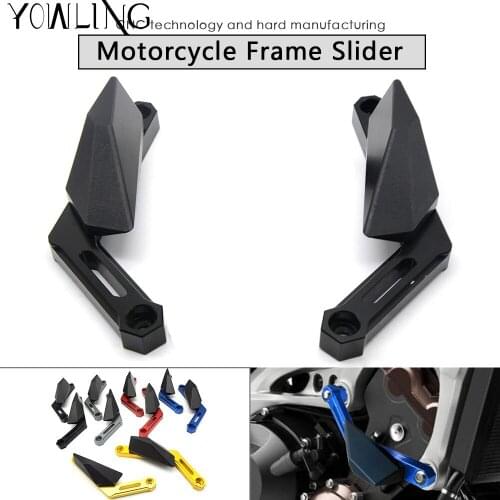 Motorcycle CNC crash pad Engine Cover Frame Sliders Crash Protector FOR yamaha MT-09 FJ09 FZ09 MT09 MT 09 2013 2014 2015 2016