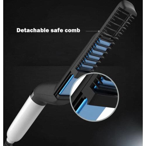 Mens Beard Straightener Comb Professional Quick Hair Styler Multifunctional Hair Comb Curling Iron Magic Massage Comb Beard