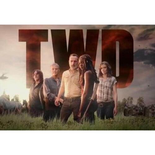 5D DIY Diamond Painting The walking dead season 10 home Decoration Cross Stitch Diamond Embroidery Mosaic wall art FH096